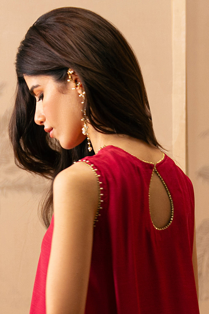 Cross Stitch | Luxe Atelier 24 | ROSY TWILIGHT by Cross Stitch - Designer Dress - Type: Ladies Clothes - Available at Libayah - 100% Original