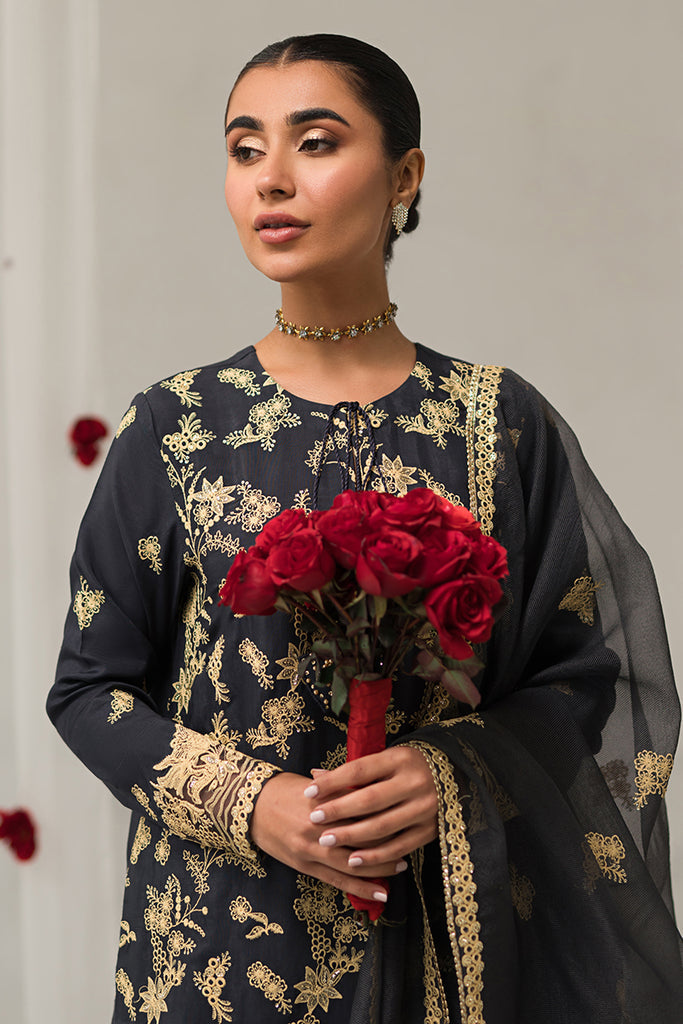 Cross Stitch | Luxe Atelier 24 | CHARCOAL TINT by Cross Stitch - Designer Dress - Type: Ladies Clothes - Available at Libayah - 100% Original
