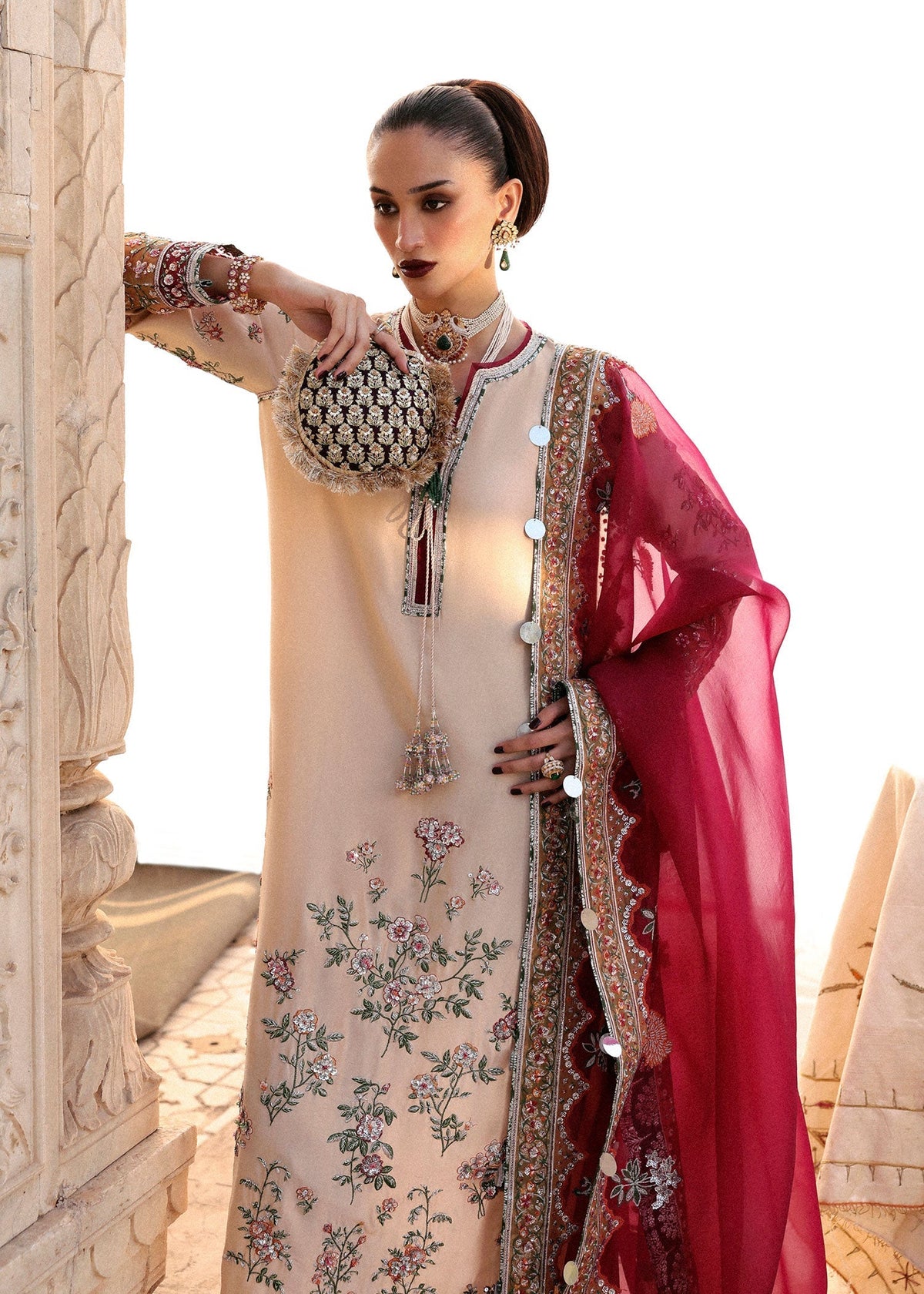 Hussain Rehar | Luxury Pret AW 25 | Florielle by Hussain Rehar - Designer Dress  - Type : Ladies Clothes - Available at Libayah - 100% Original 