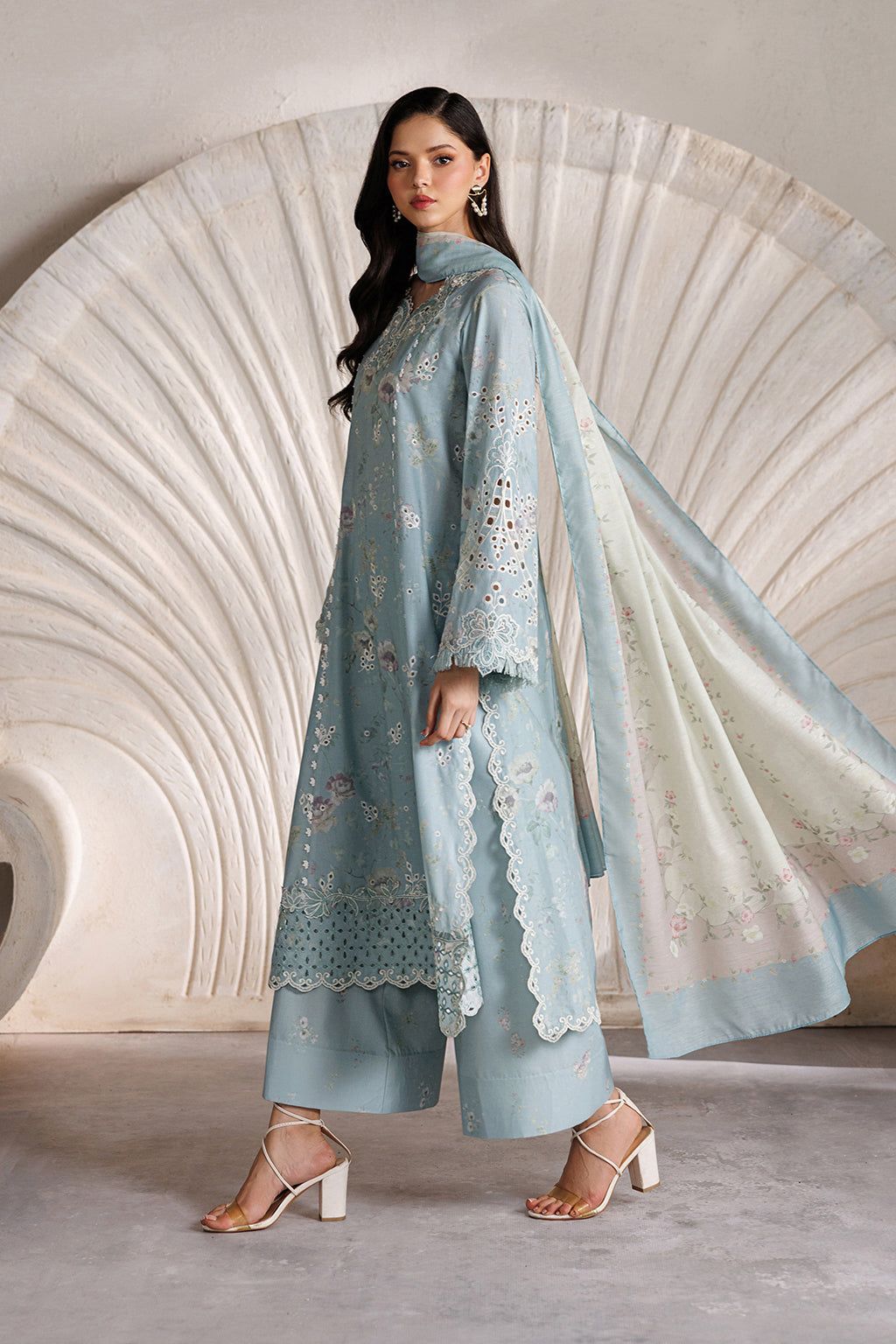 Iznik | Festive lawn 26 | IBE-10 Embroidered Lawn by Iznik - Designer Dress  - Type : Ladies Clothes - Available at Libayah - 100% Original 