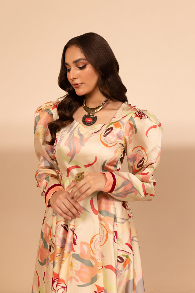 Fozia Khalid | Print Edit | Serephina by Fozia Khalid - Designer Dress - Type: Casuals - Available at Libayah - 100% Original