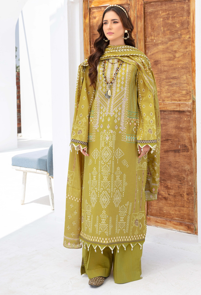 Humdum | Saira Bano Lawn 24 | D04 by HumDum - Designer Dress - Type: Ladies Clothes - Available at Libayah - 100% Original