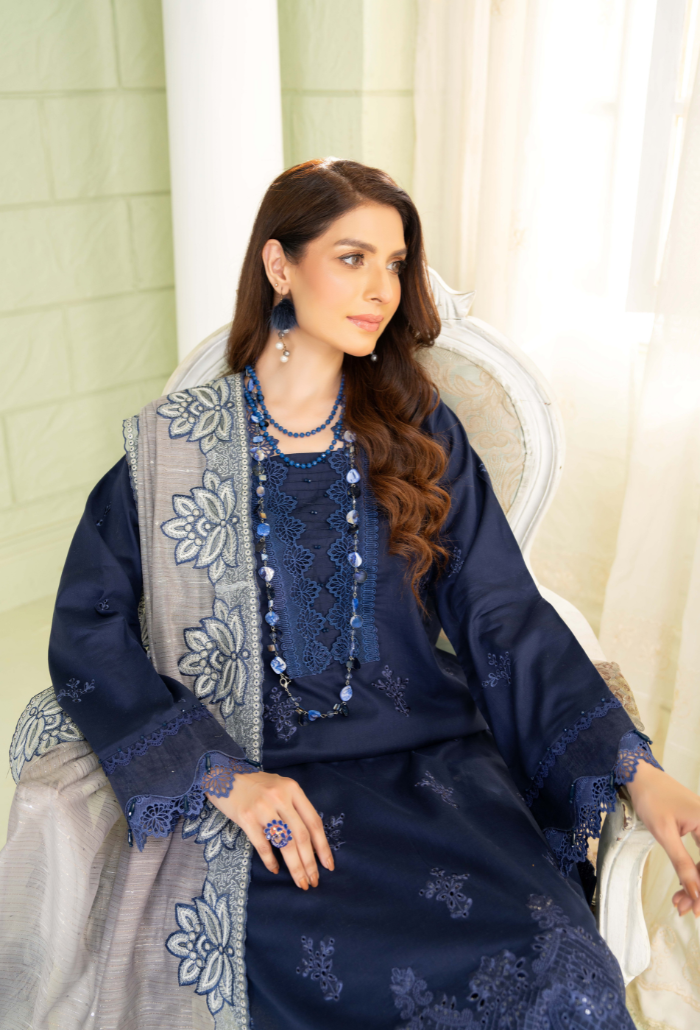 Humdum | Baad e Baharan Lawn | Baad e Baharan - D03 by HumDum - Designer Dress - Type: Ladies Clothes - Available at Libayah - 100% Original
