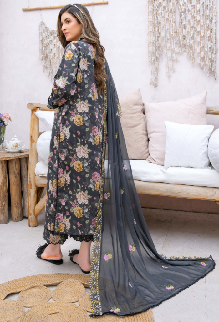 Humdum | Gardenia Lawn 24 | PLG 3 - D03 by HumDum - Designer Dress - Type: Ladies Clothes - Available at Libayah - 100% Original