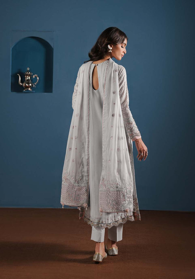 Zarqash | Lakhnawi Festive Chiffon 24 |  ZQL 004A NOOR by Zarqash - Designer Dress - Type: Ladies Clothes - Available at Libayah - 100% Original