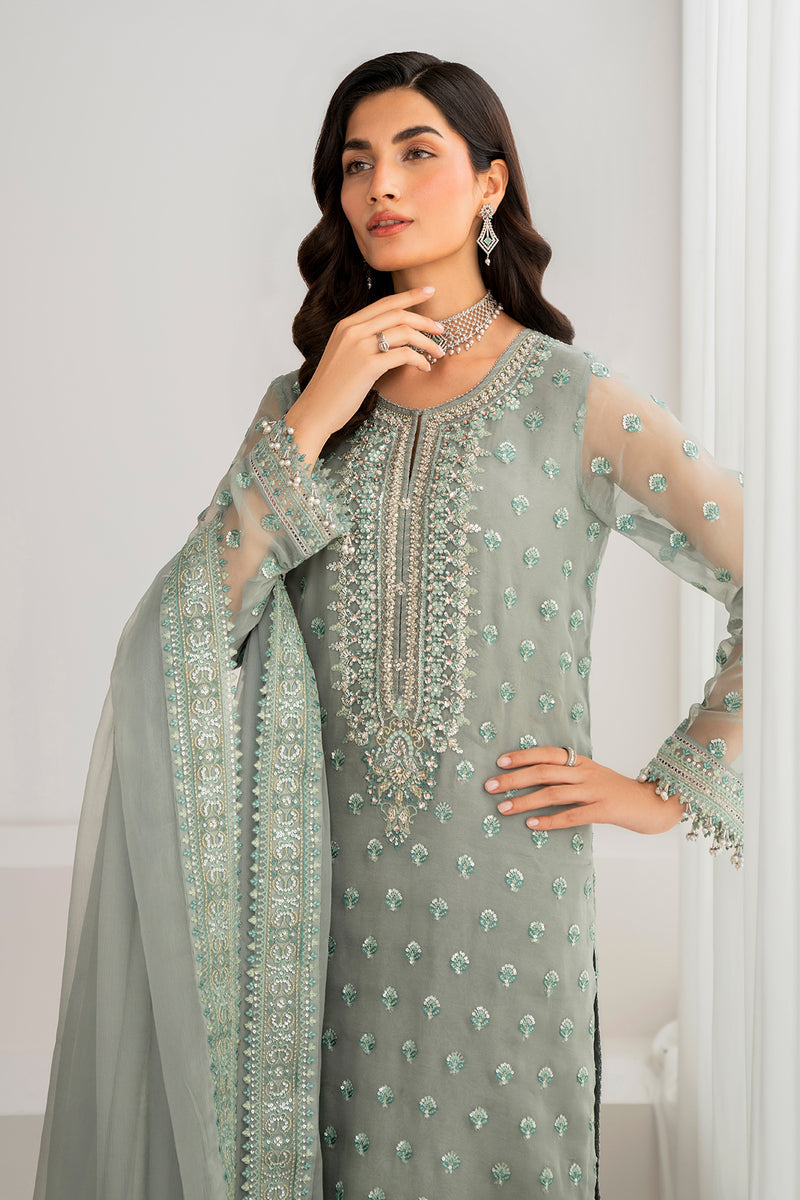 Baroque | Formal Collection | CHIFFON UF-692 by Baroque - Designer Dress - Type: Ladies Clothes - Available at Libayah - 100% Original