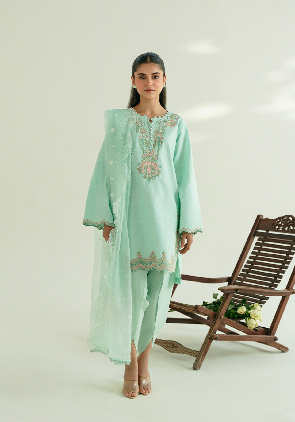 Zarqash | Whispers of Summer | SERENE BLOOM - Designer Dress - Type : Ladies Clothes - Available at Libayah - 100% Original