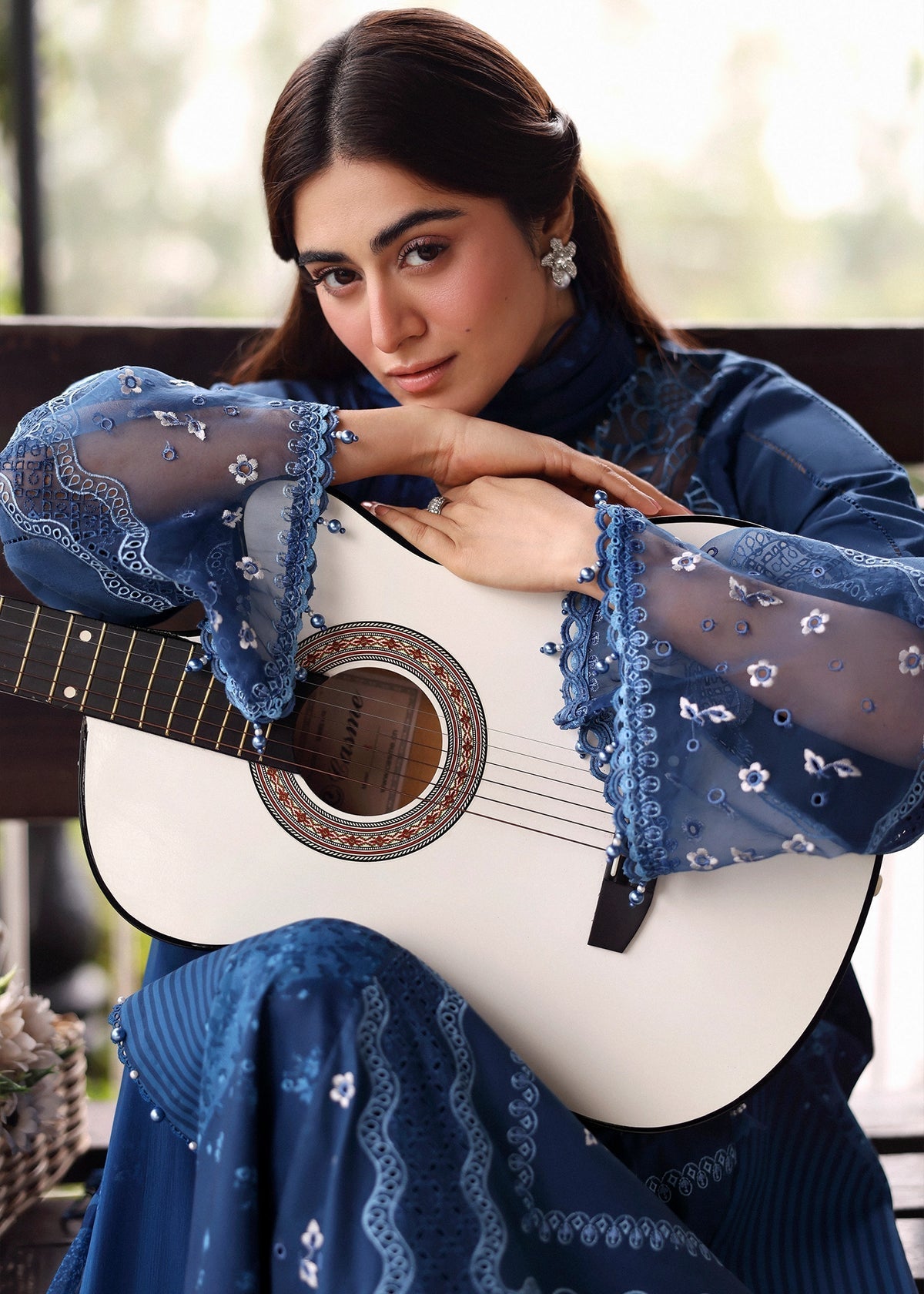 Sardinia | Embroidered Lawn Edit 26 | Terrace Blue by Sardinia - Designer Dress  - Type : Ladies Clothes - Available at Libayah - 100% Original 