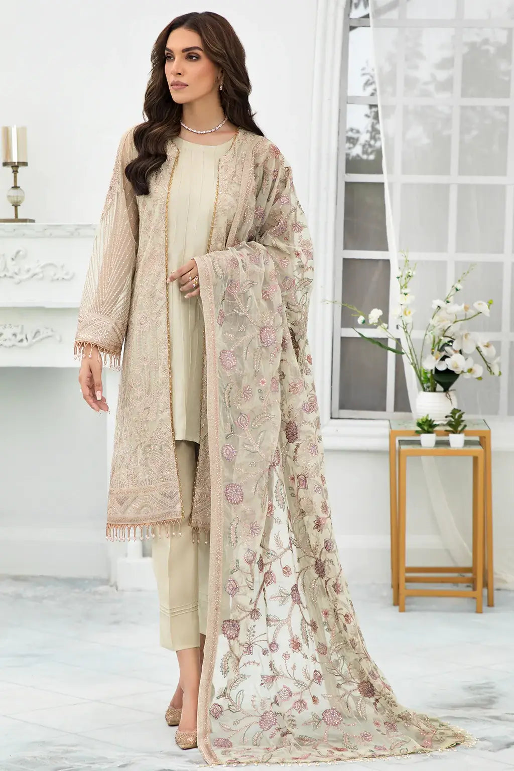 Zarif | DE LUXURY Formals | FLORA by Zarif - Designer Dress - Type: Ladies Clothes - Available at Libayah - 100% Original