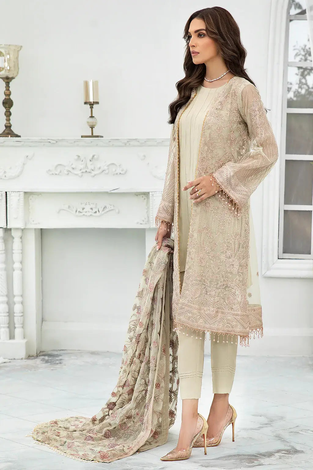Zarif | DE LUXURY Formals | FLORA by Zarif - Designer Dress - Type: Ladies Clothes - Available at Libayah - 100% Original