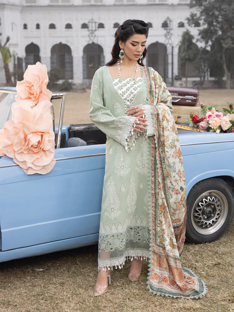 Faiza Faisal | Maya Luxury Lawn | Elena by Faiza Faisal - Designer Dress - Type: Ladies Clothes - Available at Libayah - 100% Original