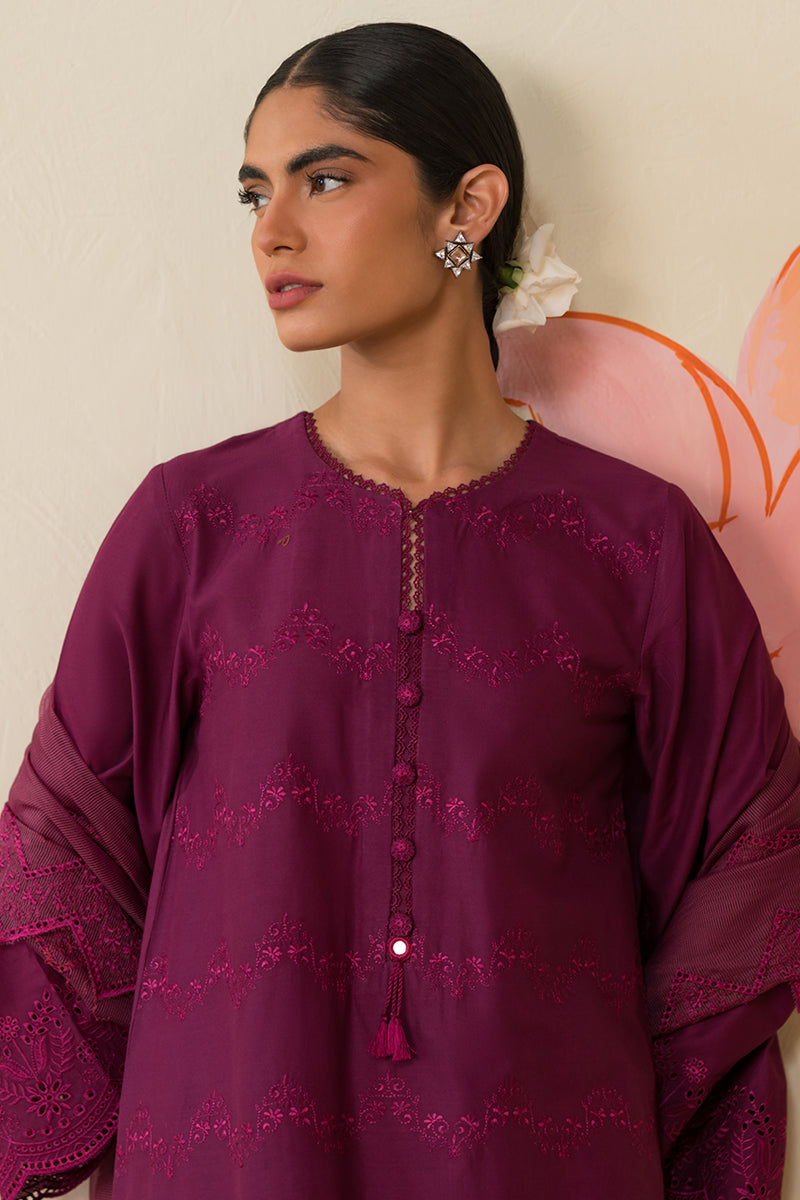 Cross Stitch | Chikankari Lawn Collection | P-07 by Cross Stitch - Designer Dress - Type: Ladies Clothes - Available at Libayah - 100% Original