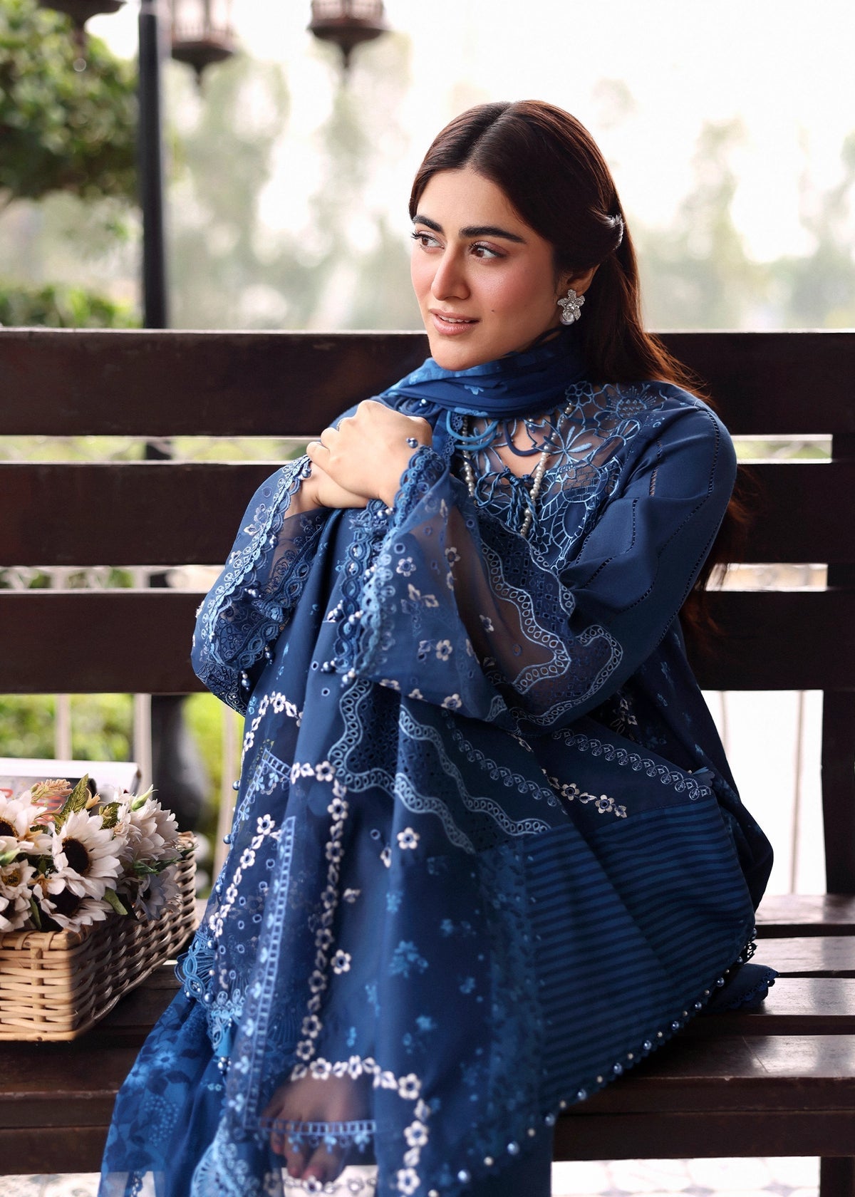 Sardinia | Embroidered Lawn Edit 26 | Terrace Blue by Sardinia - Designer Dress  - Type : Ladies Clothes - Available at Libayah - 100% Original 