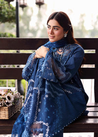 Sardinia | Embroidered Lawn Edit 26 | Terrace Blue by Sardinia - Designer Dress  - Type : Ladies Clothes - Available at Libayah - 100% Original 