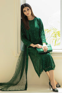 Baroque | Formals Collection | EMBROIDERED NET UF-386 by Baroque - Designer Dress  - Type : Ladies Clothes - Available at Libayah - 100% Original 