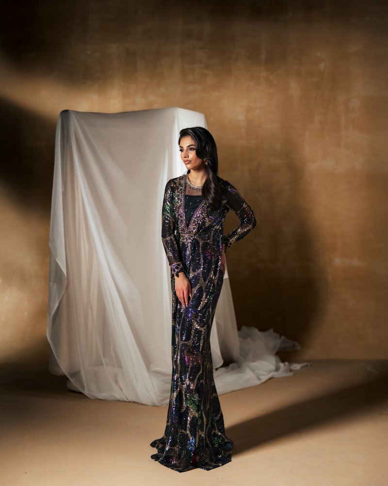 Vasal | Zyra Luxe Pret 26 | Midnight dazzle by Vasal - Designer Dress  - Type : Ladies Clothes - Available at Libayah - 100% Original 