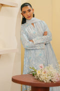 Cross Stitch | Embroidered Lawn Mahiri 24 | BALLARD BLUE by Cross Stitch - Designer Dress - Type: Luxury - Available at Libayah - 100% Original