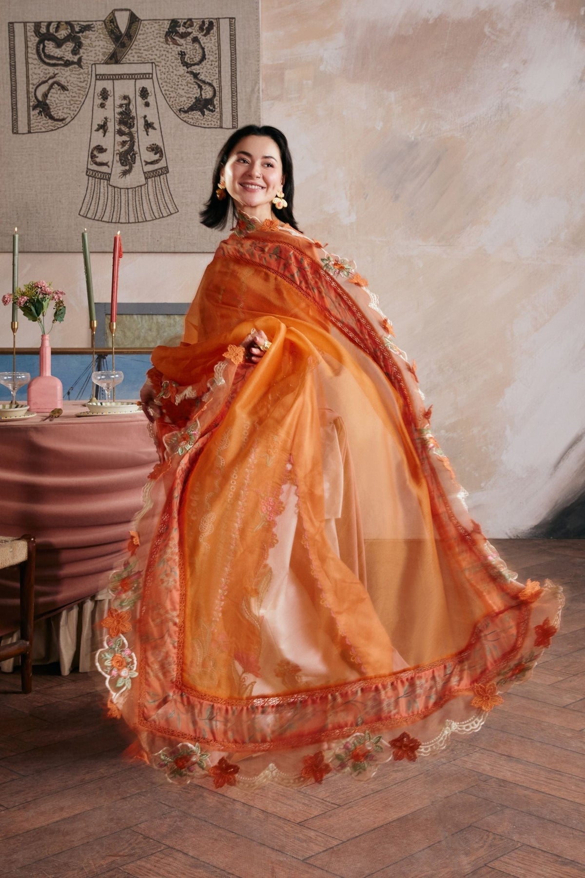 Maryam Hussain | Luxury Lawn 26 Vol 2 | Sharjeena by Maryam Hussain - Designer Dress  - Type : Ladies Clothes - Available at Libayah - 100% Original 