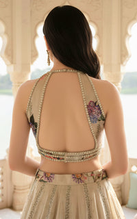 Threads and Motifs | Formal Outfits | Blouse With Printed Lehenga by Threads and Motifs - Designer Dress  - Type : Ladies Clothes - Available at Libayah - 100% Original 