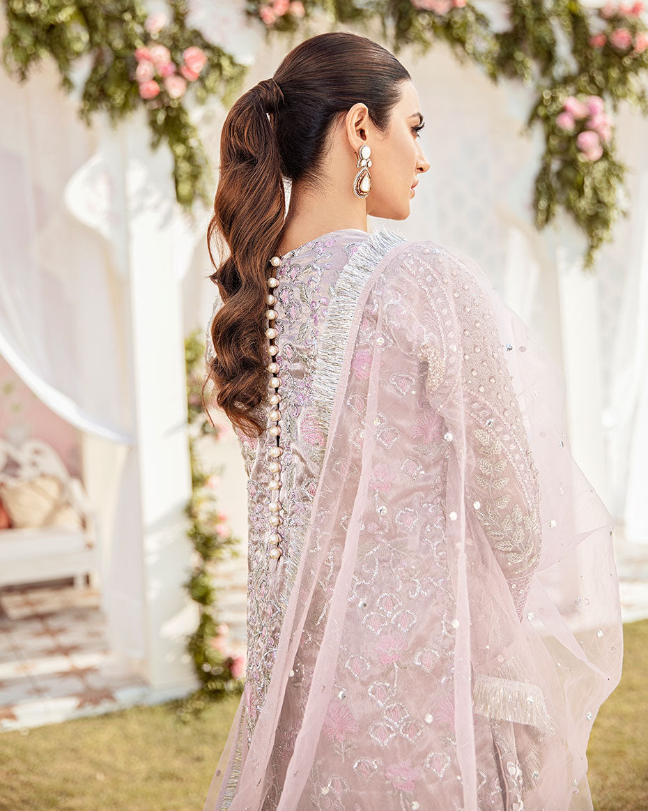 Gulaal | Wedding Formals | CLAIR EMBROIDERED NET 3-PIECE SUIT WS-05 by Gulaal - Designer Dress - Type: Ladies Clothes - Available at Libayah - 100% Original