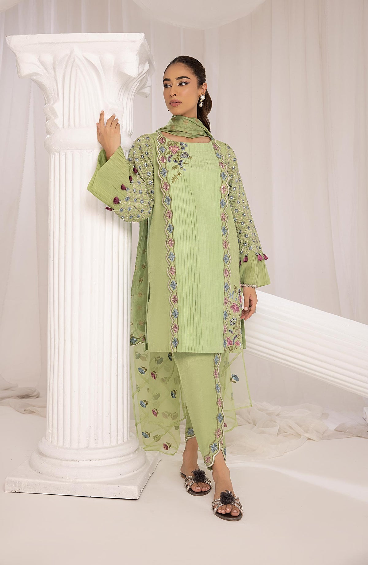 Mina Kashif | Luxury Pret | MK23-19 by Mina Kashif - Designer Dress - Type: Formal - Available at Libayah - 100% Original