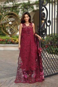 Noor by Saadia Asad | Eid Luxe Chikankari 26 | D3 -Bordeaux by Noor by Saadia Asad - Designer Dress  - Type : Ladies Clothes - Available at Libayah - 100% Original 