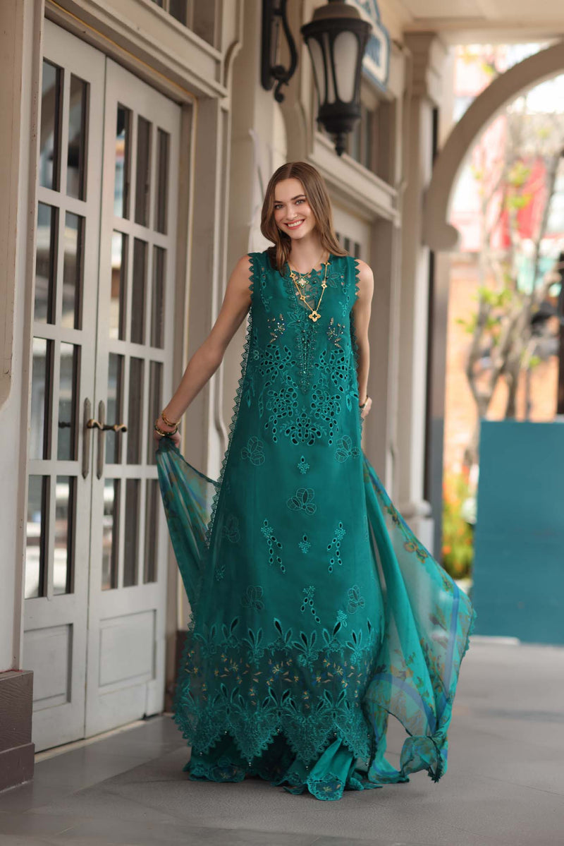 Noor by Saadia Asad | Eid Luxe Chikankari 26 | D1 - Malachite Green by Noor by Saadia Asad - Designer Dress  - Type : Ladies Clothes - Available at Libayah - 100% Original 