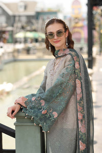 Noor by Saadia Asad | Eid Luxe Chikankari 26 | D4 - Smoke Zinc by Noor by Saadia Asad - Designer Dress  - Type : Ladies Clothes - Available at Libayah - 100% Original 