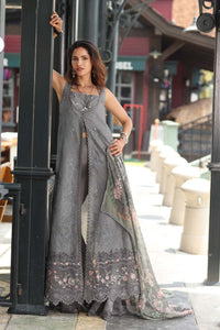 Noor by Saadia Asad | Eid Luxe Chikankari 26 | D9 - Shadow Grey by Noor by Saadia Asad - Designer Dress  - Type : Ladies Clothes - Available at Libayah - 100% Original 