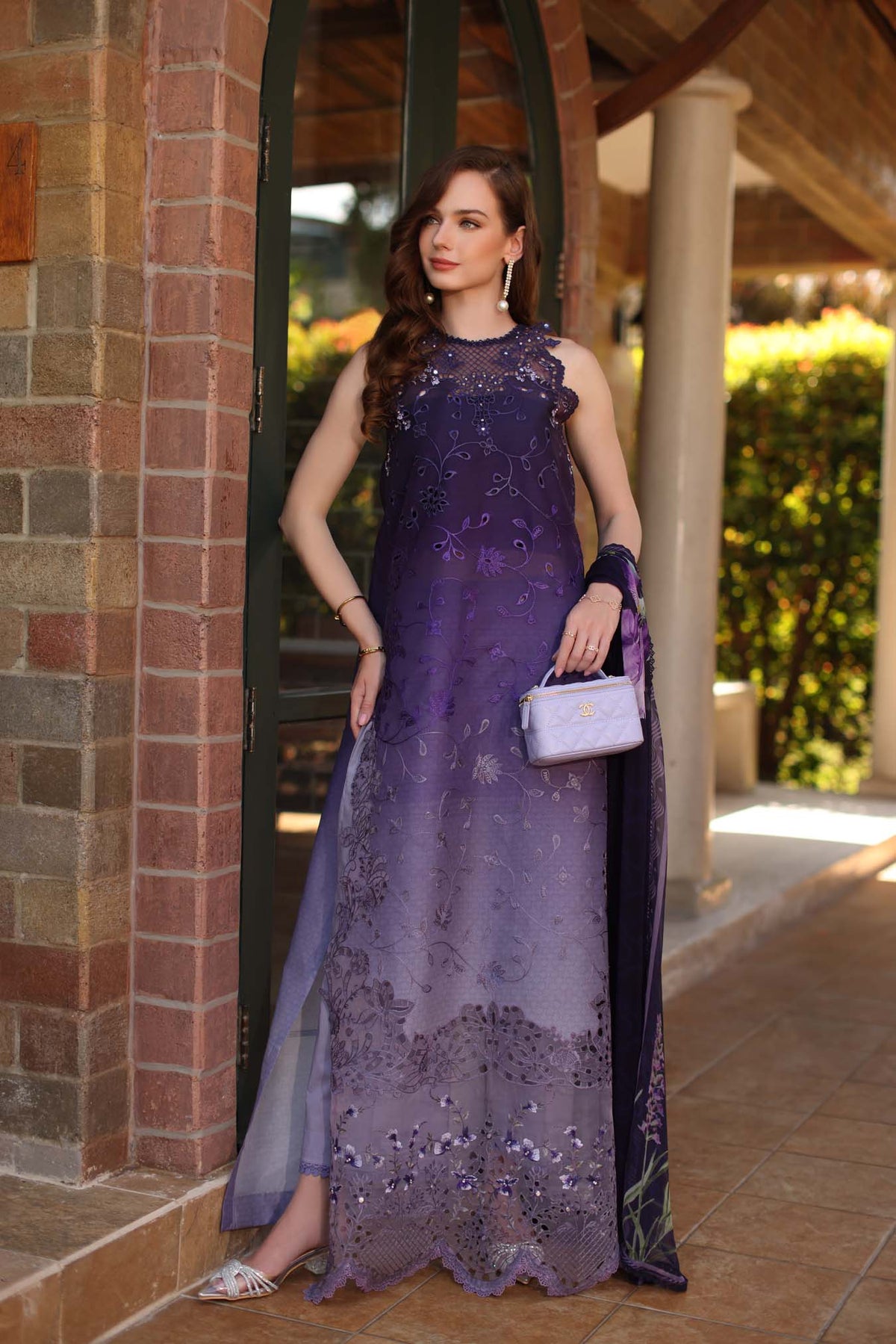 Saadia Asad | Luxury Eid Schiffli Laserkari 26 | D4 - A - Seraphine by Saadia Asad - Designer Dress  - Type : Ladies Clothes - Available at Libayah - 100% Original 