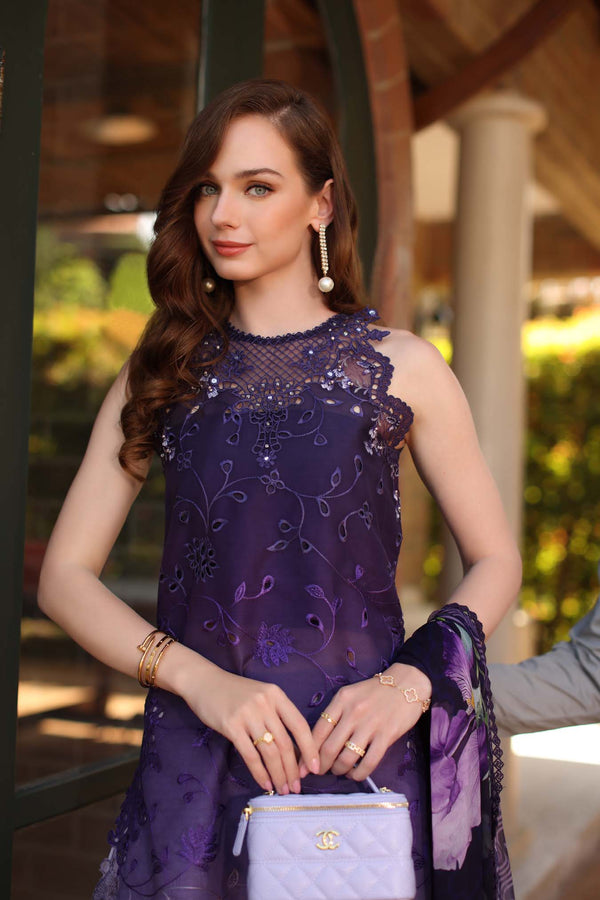 Saadia Asad | Luxury Eid Schiffli Laserkari 26 | D4 - A - Seraphine by Saadia Asad - Designer Dress  - Type : Ladies Clothes - Available at Libayah - 100% Original 
