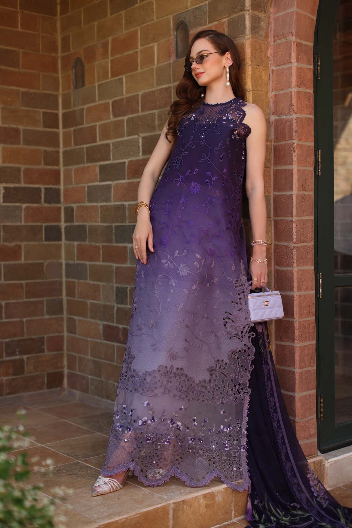 Saadia Asad | Luxury Eid Schiffli Laserkari 26 | D4 - A - Seraphine by Saadia Asad - Designer Dress  - Type : Ladies Clothes - Available at Libayah - 100% Original 