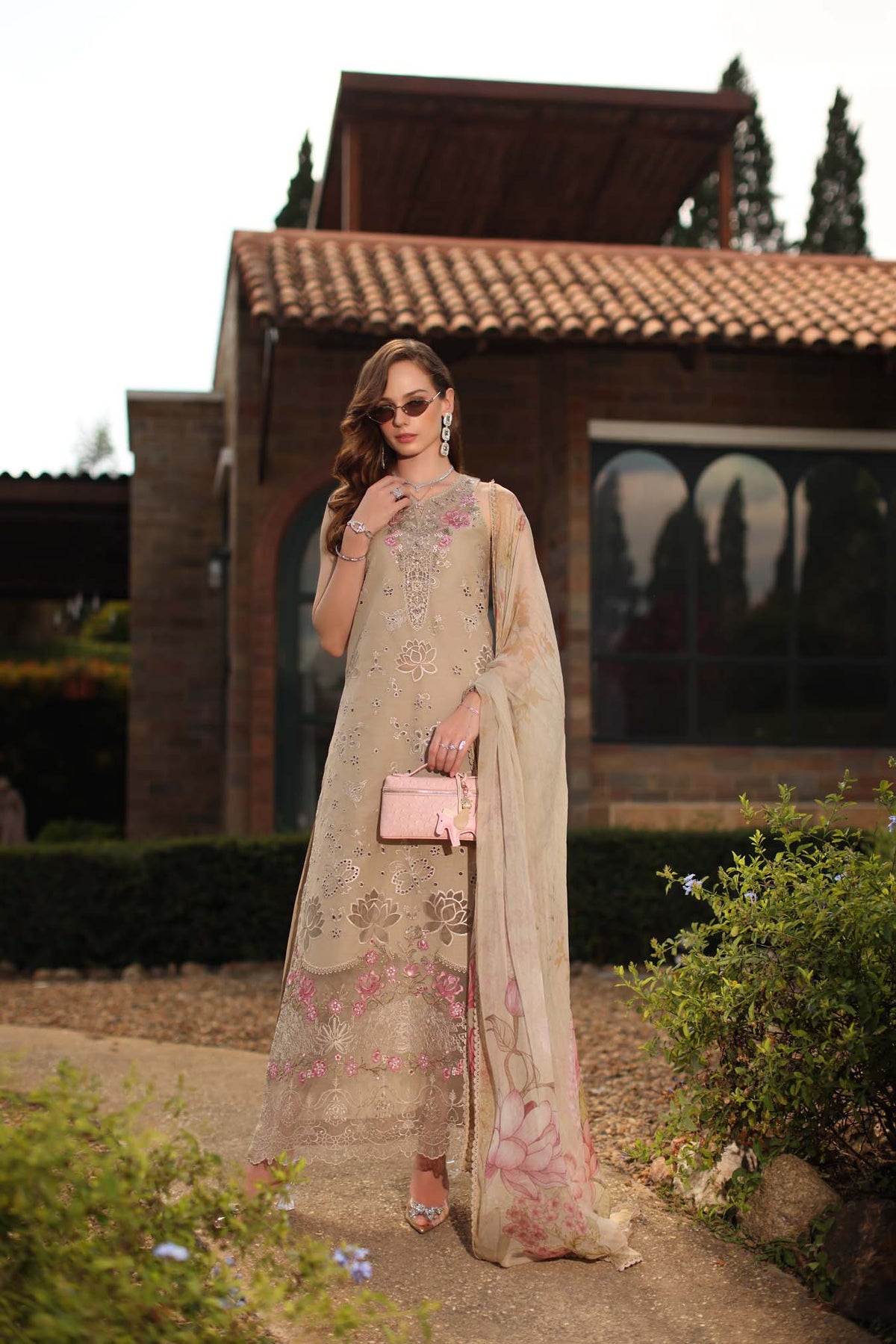 Saadia Asad | Luxury Eid Schiffli Laserkari 26 | D9 - B - Velisse by Saadia Asad - Designer Dress  - Type : Ladies Clothes - Available at Libayah - 100% Original 
