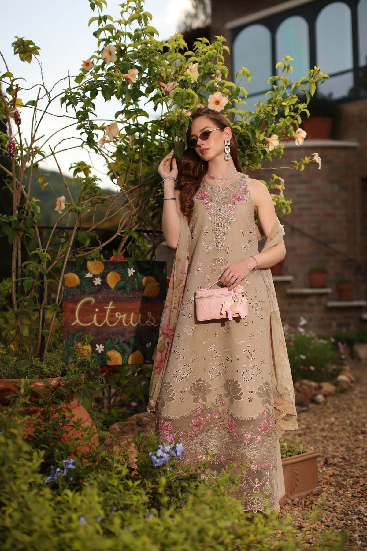 Saadia Asad | Luxury Eid Schiffli Laserkari 26 | D9 - B - Velisse by Saadia Asad - Designer Dress  - Type : Ladies Clothes - Available at Libayah - 100% Original 