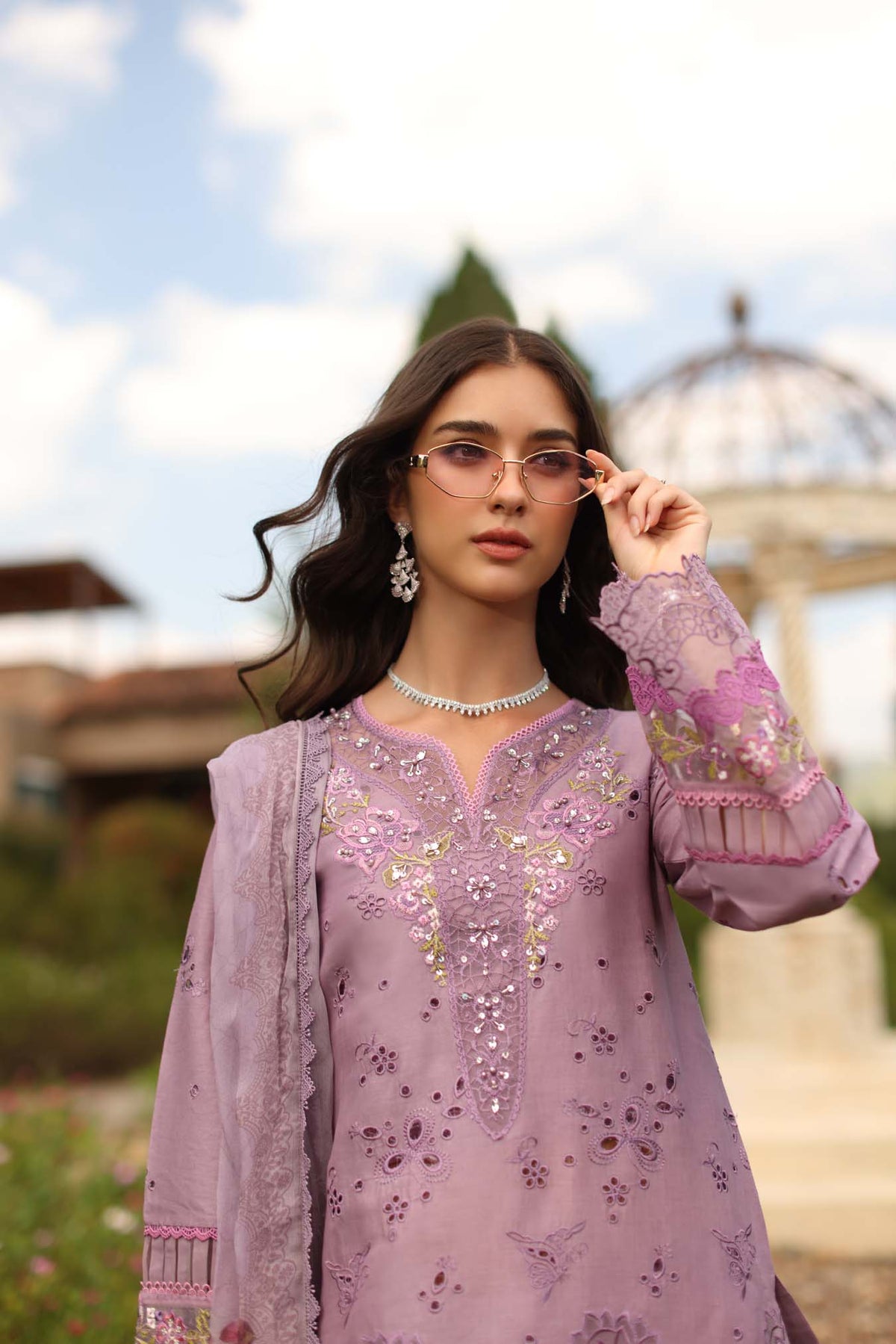 Saadia Asad | Luxury Eid Schiffli Laserkari 26 |D9 - A - Velisse by Saadia Asad - Designer Dress  - Type : Ladies Clothes - Available at Libayah - 100% Original 