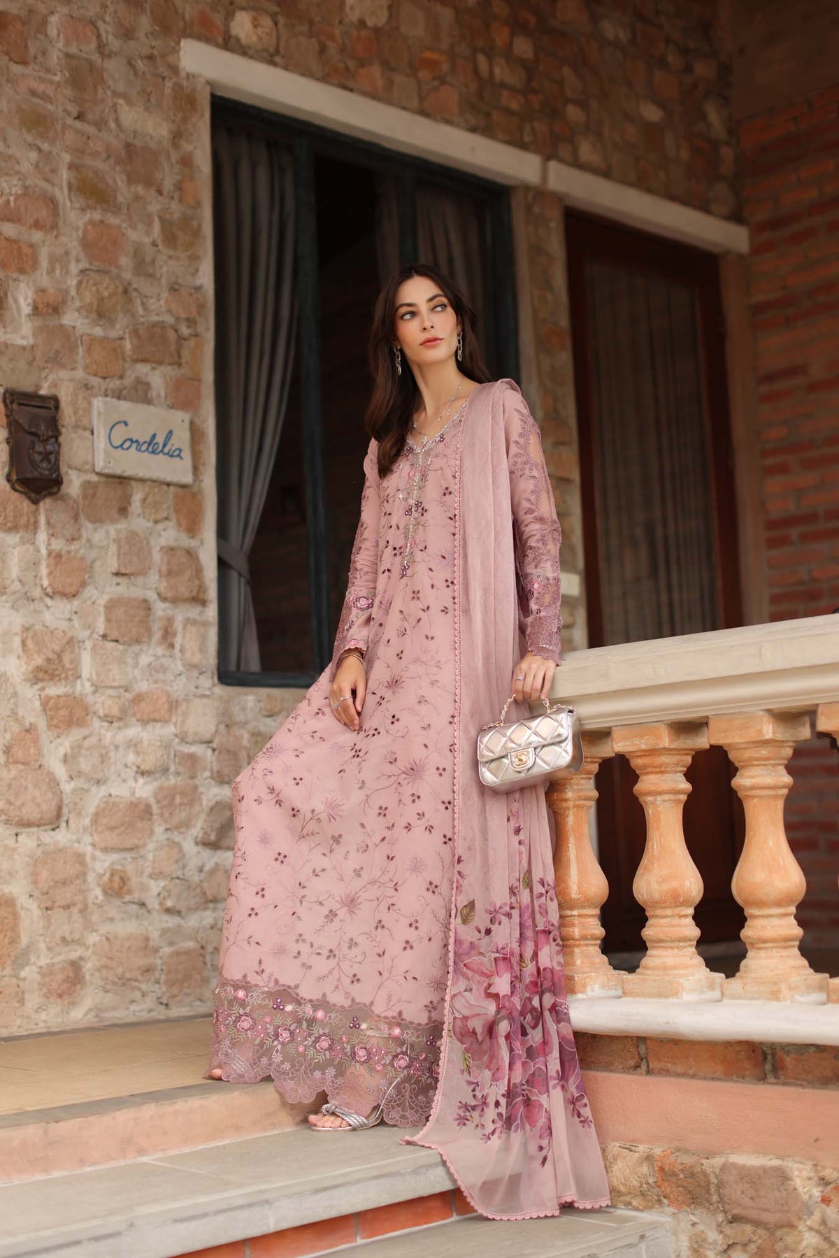 Saadia Asad | Luxury Eid Schiffli Laserkari 26 | D1 - B - Sorina by Saadia Asad - Designer Dress  - Type : Ladies Clothes - Available at Libayah - 100% Original 