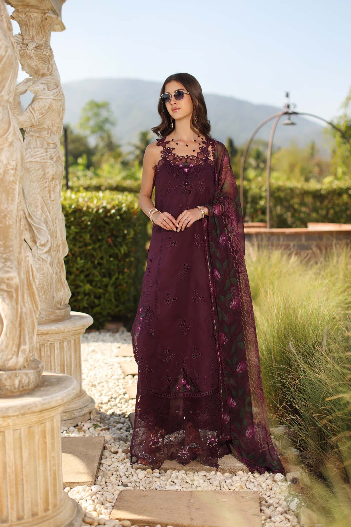 Saadia Asad | Luxury Eid Schiffli Laserkari 26 | D8 - B - Selene by Saadia Asad - Designer Dress  - Type : Ladies Clothes - Available at Libayah - 100% Original 