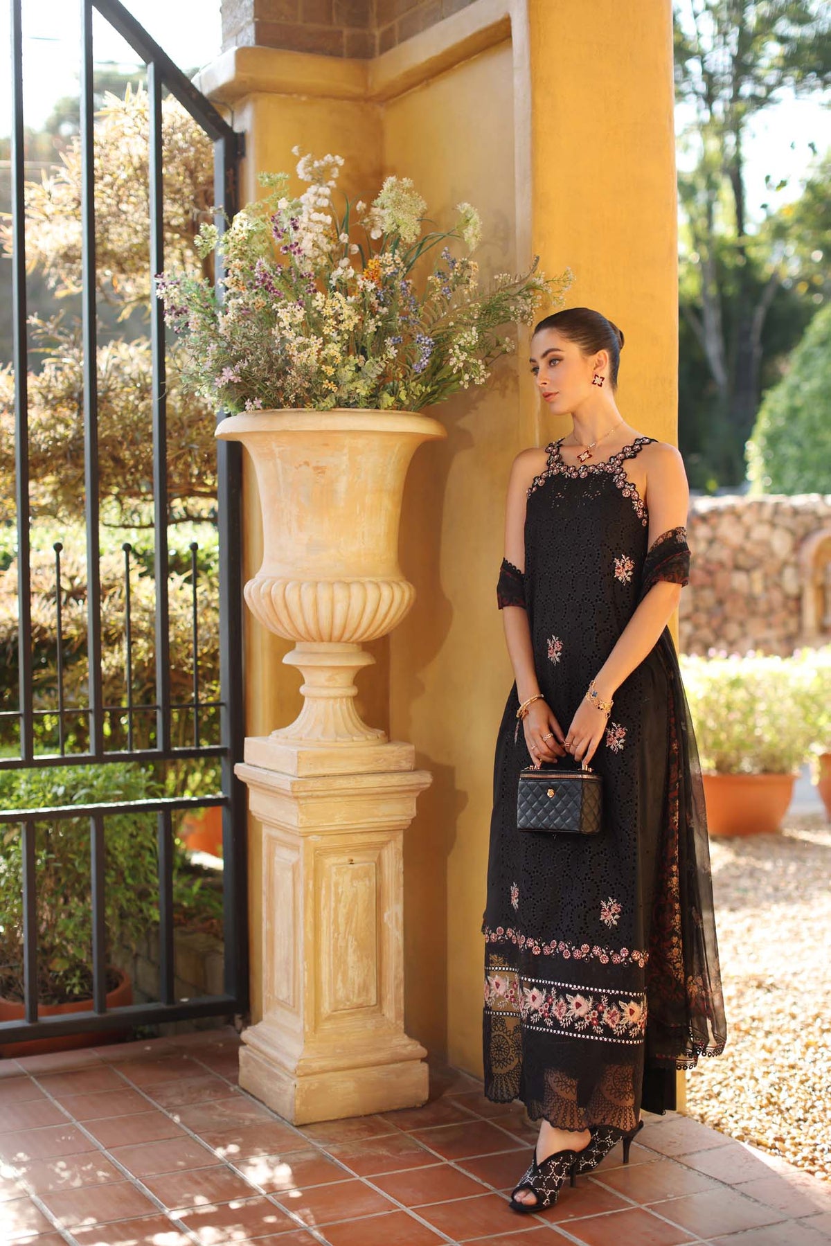 Saadia Asad | Luxury Eid Schiffli Laserkari 26 | D5 - B - Lunaria by Saadia Asad - Designer Dress  - Type : Ladies Clothes - Available at Libayah - 100% Original 