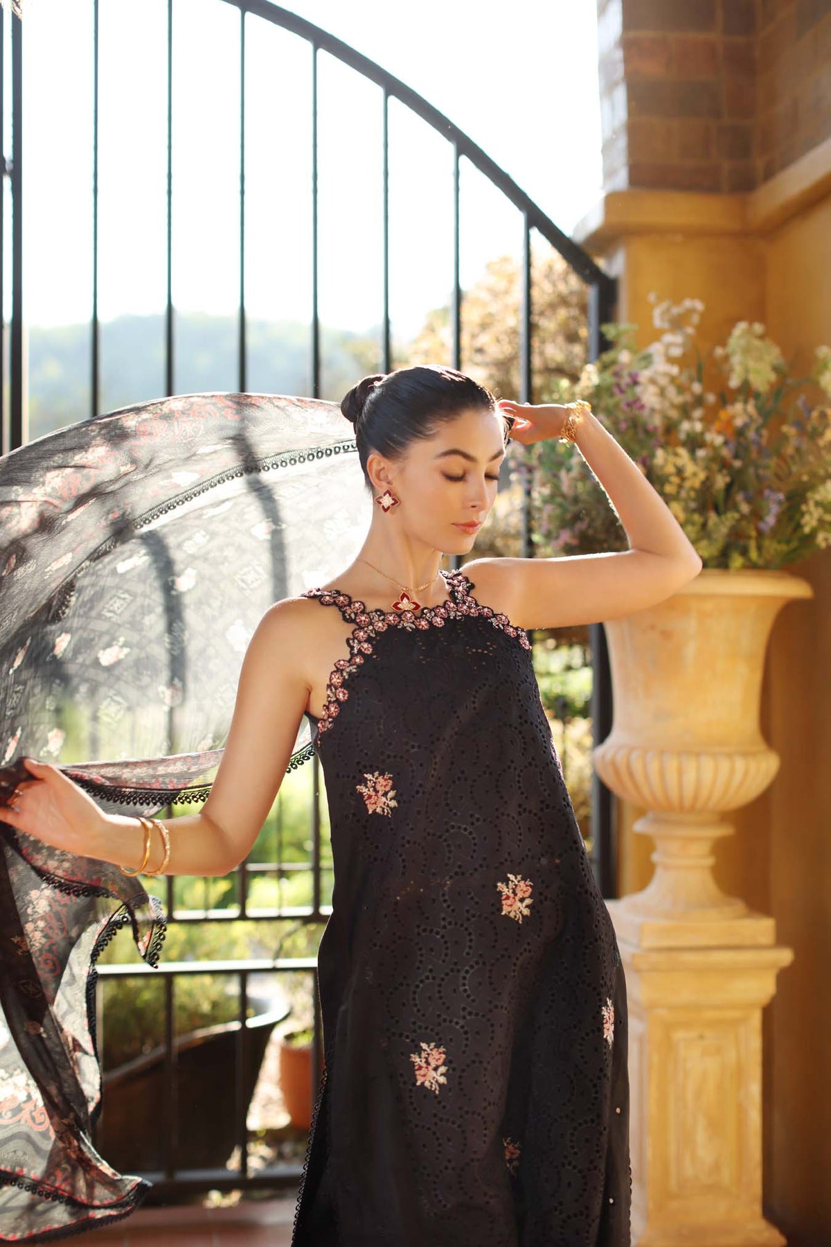 Saadia Asad | Luxury Eid Schiffli Laserkari 26 | D5 - B - Lunaria by Saadia Asad - Designer Dress  - Type : Ladies Clothes - Available at Libayah - 100% Original 