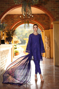 Saadia Asad | Luxury Eid Schiffli Laserkari 26 | D2 - A - Aloura by Saadia Asad - Designer Dress  - Type : Ladies Clothes - Available at Libayah - 100% Original 