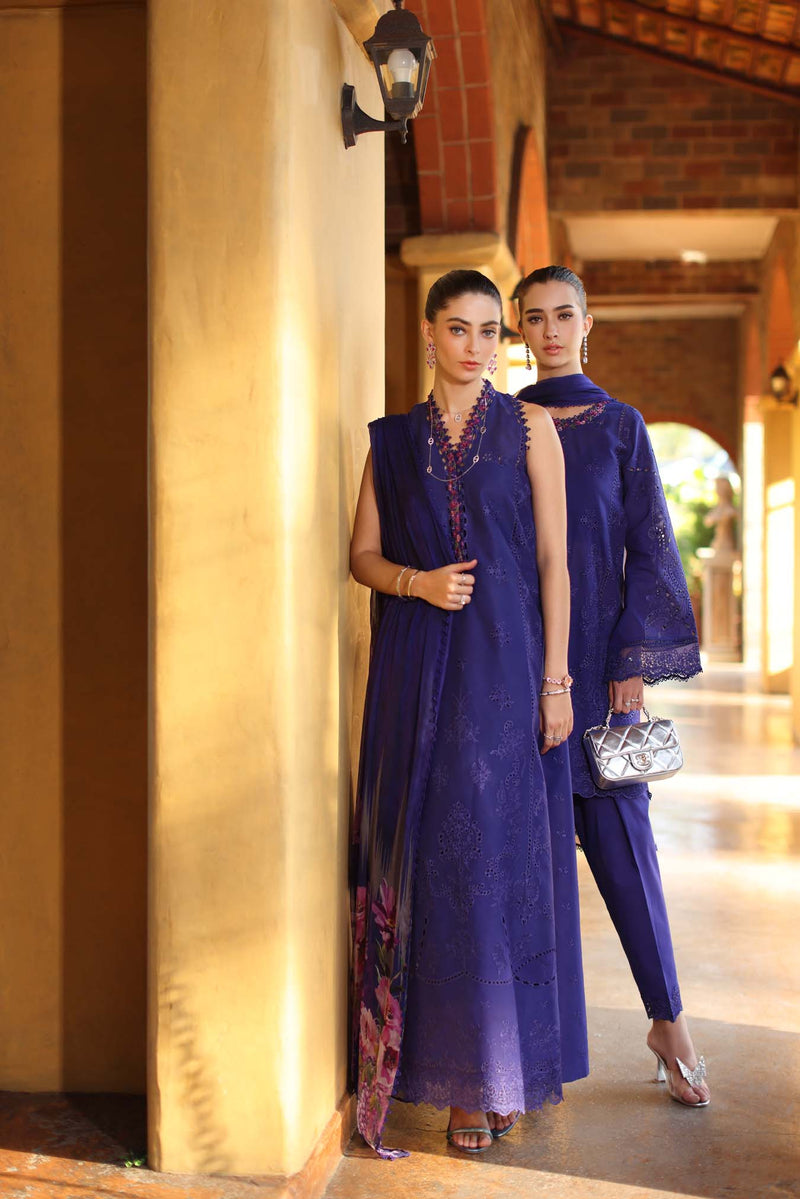 Saadia Asad | Luxury Eid Schiffli Laserkari 26 | D2 - A - Aloura by Saadia Asad - Designer Dress  - Type : Ladies Clothes - Available at Libayah - 100% Original 