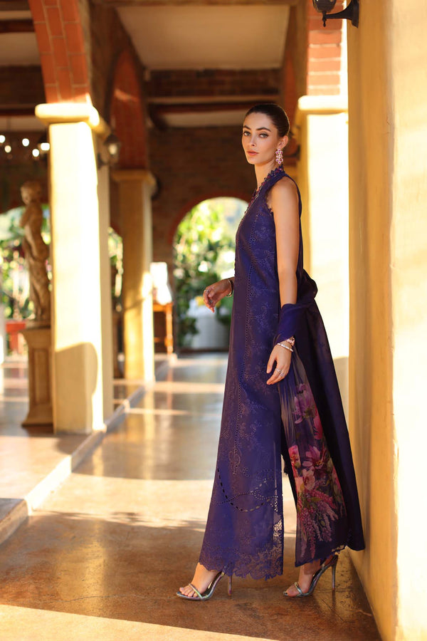 Saadia Asad | Luxury Eid Schiffli Laserkari 26 | D2 - A - Aloura by Saadia Asad - Designer Dress  - Type : Ladies Clothes - Available at Libayah - 100% Original 