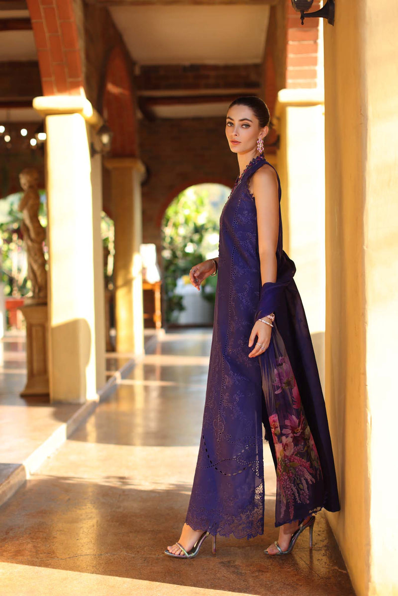 Saadia Asad | Luxury Eid Schiffli Laserkari 26 | D2 - A - Aloura by Saadia Asad - Designer Dress  - Type : Ladies Clothes - Available at Libayah - 100% Original 