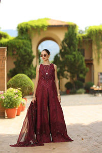 Noor by Saadia Asad | Luxury Eid Schiffli Laserkari 26 | D12 -Amalfi Rouge by Noor by Saadia Asad - Designer Dress  - Type : Ladies Clothes - Available at Libayah - 100% Original 