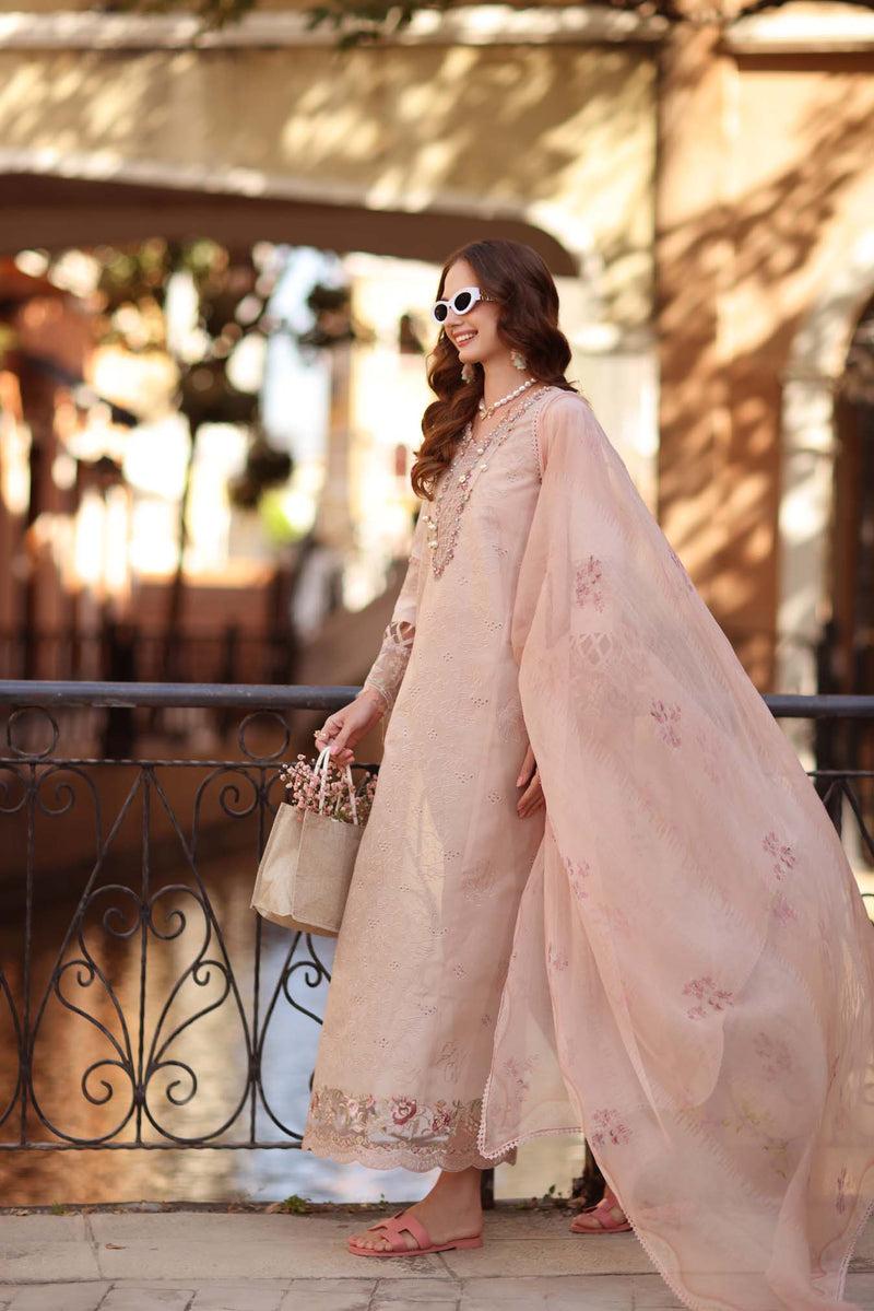 Noor by Saadia Asad | Eid Luxe Printkhaas 26 | D6 - B - Ballet Pink - Designer Dress - Type : Ladies Clothes - Available at Libayah - 100% Original