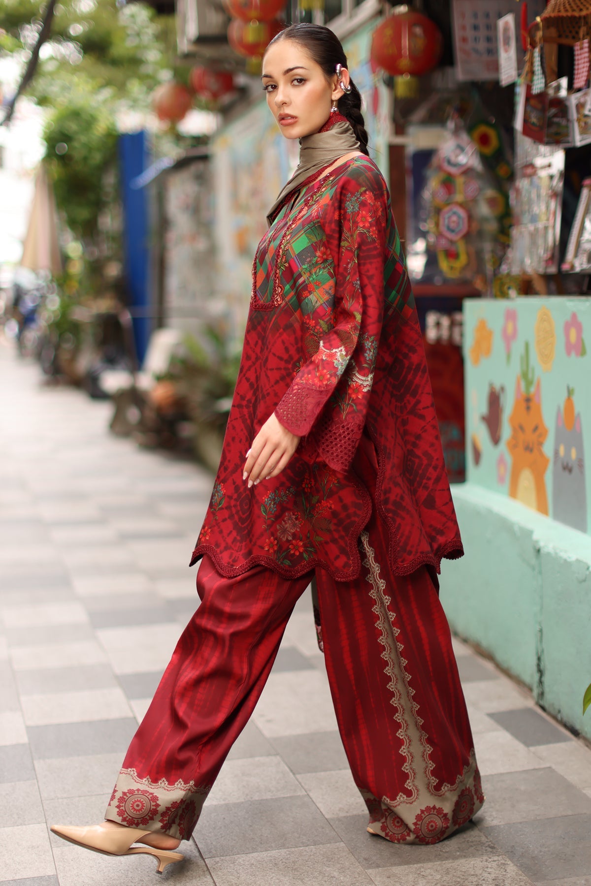Charizma | Combination Linen 26 | CCW7-12 by Charizma - Designer Dress  - Type : Ladies Clothes - Available at Libayah - 100% Original 