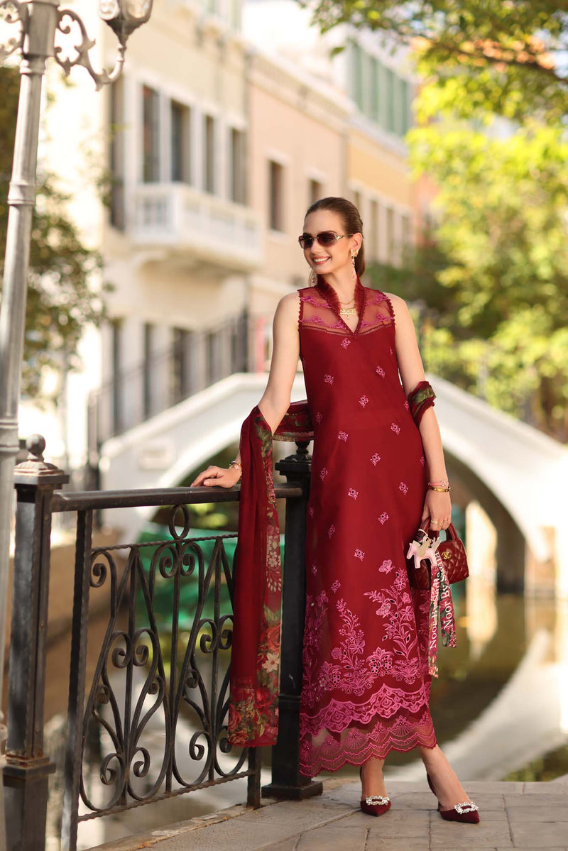 Noor by Saadia Asad | Eid Luxe Printkhaas 26 | D1 - A - Ruby - Designer Dress - Type : Ladies Clothes - Available at Libayah - 100% Original