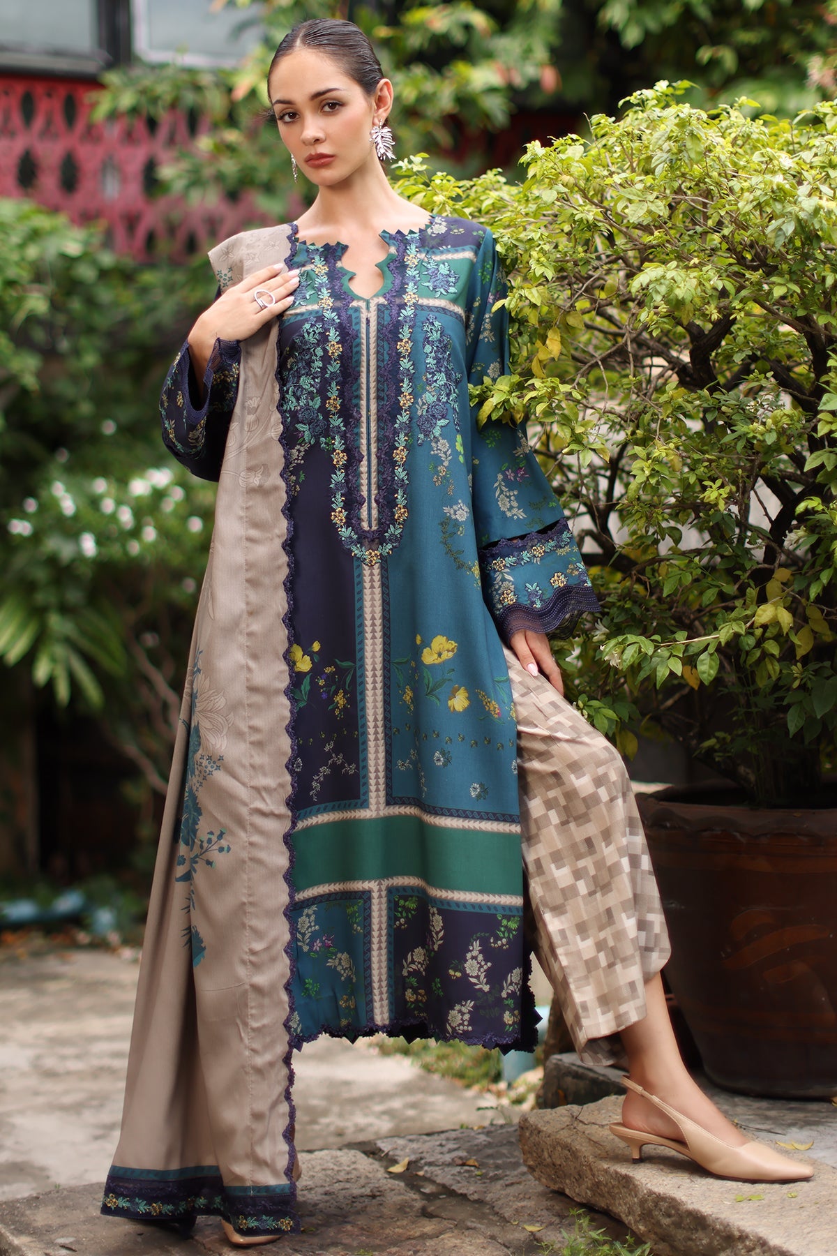 Charizma | Combination Linen 26 | CCW7-18 by Charizma - Designer Dress  - Type : Ladies Clothes - Available at Libayah - 100% Original 