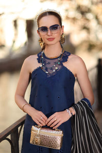 Noor by Saadia Asad | Eid Luxe Printkhaas 26 | D7 - B -Sapphire Blue - Designer Dress - Type : Ladies Clothes - Available at Libayah - 100% Original