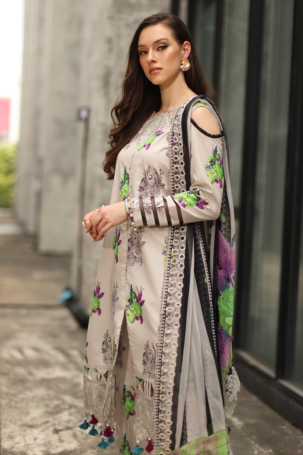 Afrozeh | Basic Pret 26 RTW | NACRE by Afrozeh - Designer Dress  - Type : Ladies Clothes - Available at Libayah - 100% Original 